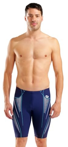 ARENA M NEO Stream Swim Jammer Black-Turquoise-Team ORANGE