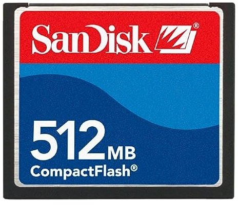 SANDISK SDCFB512768 512MB Compact Flash Memory Card