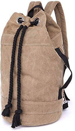 LOSMILE Rucksäcke Damen Herren Daypacks Seesack Leinwand Rucksack Canvas Reisetaschen Umhängetasche Weekender Schultertaschen.