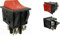 Einbau Wippschalter mit schraubkontakten, Geräteschalter, 2 polig (4pin) 16A 250~ Schwarze Schalter rot beleuchtet (2)