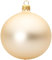 Sikora Essentials Klassische Christbaumkugeln aus Glas - matt - 6 Farben 3 Größen Premium Qualität, Farbe:Champagner matt 4er Set, Höhe in cm:10 cm