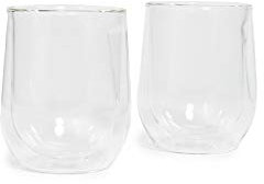 Corkcicle. Clear Glass Stemless, 2 CT