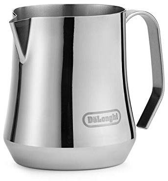 Delonghi Bricco Carafe à lait en acier inoxydable brillant 500 ml avec poignée