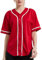 TopTie Damen Baseball Jersey Button Down Baseball Shirt Kurzarm Hip Hop Hipster