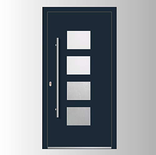 Haustür Welthaus WH75 Standard Aluminium mit Kunststoff LA535 London Tür 1100x2100mm DIN Links Farbe aussen anthrazit Innen weiß außengriff BGR1400 innendrucker M45 Zylinder 5 Schlüßel