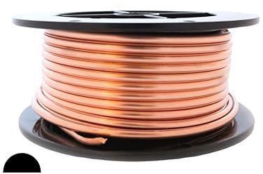 6 Gauge, 99.9% Pure Copper Wire, Half Round, Dead Soft, CDA #110-1LB(20FT) from Craft Wire