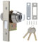 Cerradura de puerta Cerradura de puerta de cabeza plana de aleación de aluminio Puertas de madera silenciosas Cerradura de puertas de dormitorio Cerradura de puerta del hogar Suministros con llaves