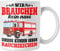 Trendation - Feuerwehr Tasse Geschenk Feuerwehrgeschenkartikel Mann Männer Erwachsene Feuerwehrmann Tasse Spruch (Weiß)