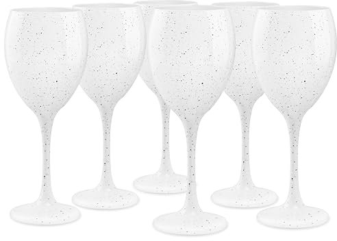 Glasmark Krosno Verres À Vin Set De 6 Verres À Vin Blanc 300Ml Verre Vin Rouge Verres A Pied Ensemble De Verres À Vin Blanc Galaxy