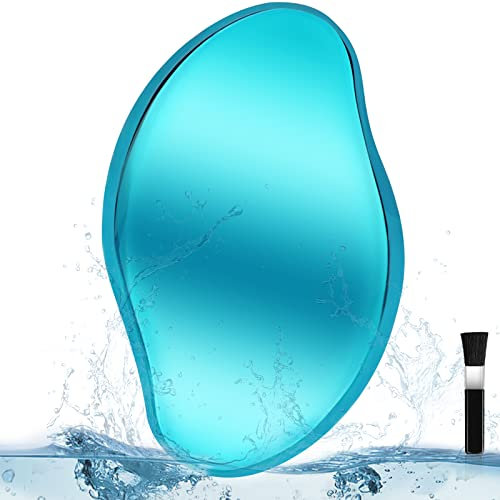 Borrador De Cabello De Cristal,magic Crystal Depilacion,depiladora De Cristal Lavable,herramienta De Depilación Cristal Sin Dolor Para Hombres Y Mujeres,depiladora Física Rápida Y Fácil (Azul)