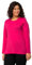 Ulla Popken Damen Langarm-shirt Shirt, Magentapink, 46-48 EU