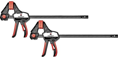 Toolcraft Einhandzwinge 300 x 85 mm 2er Set 1672282 Spann-Weite (max.):300 mm Ausladungs-Maße:85 mm