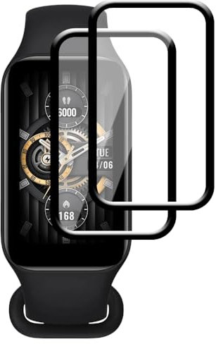 FiiMoo Protector de Pantalla para Xiaomi Smart Band 8 Active, Película Protectora, [2 Piezas] [5H Dureza] [Cobertura Completa] [Alta Definición] para Xiaomi Smart Band 8 Active Protector Antiarañazos