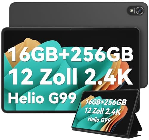 Blackview Tablet 12 Pulgadas Tab18,16(8+8) GB RAM +256GB ROM(2TB TF), Helio G99 Android 13 2.4K Octa-Core Tablet, 8800mAh/33W/16MP+8MP Cámara/Dual 4G LTE+5G WiFi/GMS/GPS/Widevine L1/Bluetooth 5.1/TUV