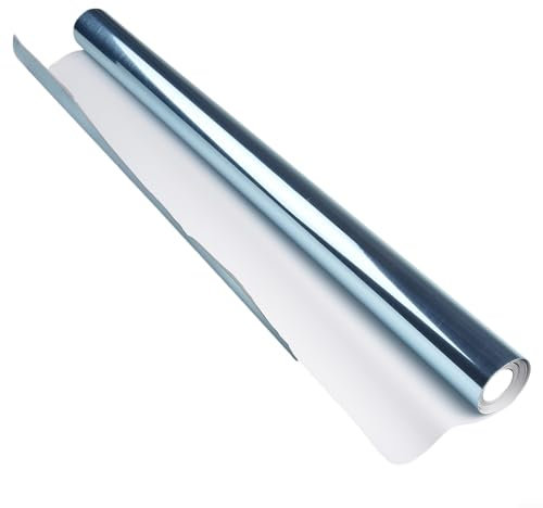 GLOBALHUT Lot de 100 feuilles autocollantes pour miroir mural - 200 x 60 cm - Autocollants miroir flexibles - Matériau PET (100 pièces), 5F5L89KV85GB5LN2BX29