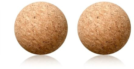 2 tappi a sfera in sughero, tappi per vino, tappi rotondi per vino, decanter, per decanter (6,5 cm)