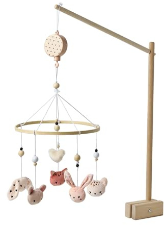 VERTBAUDETBaby Musik-Mobile LOVELY LEOrosa bedruckt