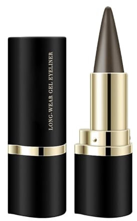 Natürliche Schwarze Eyeliner Creme, Eyeliner Gel, Schwarzer Eyeliner Stift, Eyeliner Stift, Schnell Trocknendes Schwarzes Eyeliner Stift Gel, Langlebig, Leicht zu Kontrollieren, Wischfest, Make Up