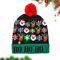 Weihnachtsmützen,LED-Weihnachtsmütze,Weihnachtsmütze Kinder,Leuchtend Weihnachtsmützen,Weihnachtsmützen Einheitsgröße für Erwachsene und Kinder,Strickmütze Geschenke für Weihnachts(Weihnachtsman Elch)