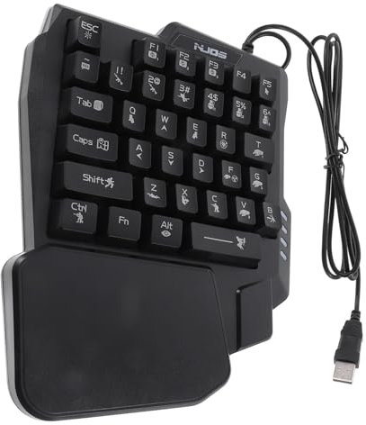 jojofuny 35-key Mini Keyboard Abs Caps Mechanical Feel Gaming Ergonomic Small Perfect for
