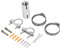 Antenna Pole Mount Kits, Stainless Steel Satellite Internet Antenna Mounting Bracket with Double U Bolts Clamp Jaw Bracket for Outside Home Antenna Pole Holder