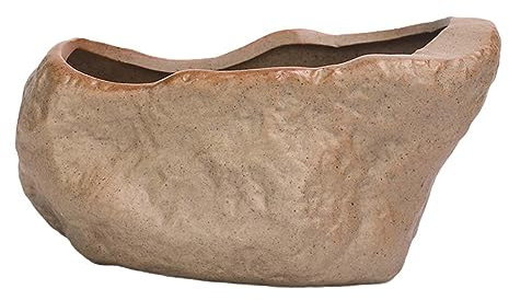 Pleayietoopiatiey Maceta de cerámica con forma de piedra para suculentas para festivales, bodas, interiores, estilo C y grande