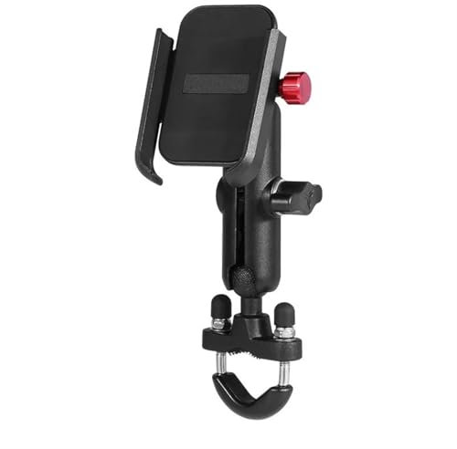Soporte Telefono Moto Soporte Universal Para Teléfono Móvil Con Espejo Para Manillar Motocicleta Cargador Soporte Para Teléfono Soporte Para GPS Con Carga USB Soporte Navegador Moto(NO USB Handlebar)