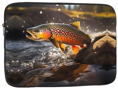 YYHHAOFA Brook Trout – Housse antichoc pour ordinateur portable 10 – Housse légère pour ordinateur portable pour homme et femme, voyage d'affaires, utilisation au bureau