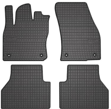 Wielganizator SolidPRO Gummimatten passend für Ford Tourneo Connect III (2022-) | Qualität: Premium - Genaue Passform, rutschfest 4-teilig Fußmatten- Schwarz