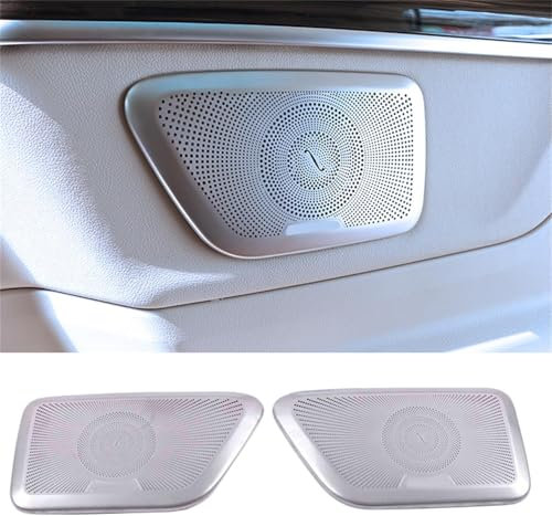 YPZJXQXQ Auto-ZubehörStainless Steel Speaker Sticker Tri Für Mercedes-Benz V260 W447 Vito,Audio-Horn-Abdeckungsverkleidung Audio Surround Trim