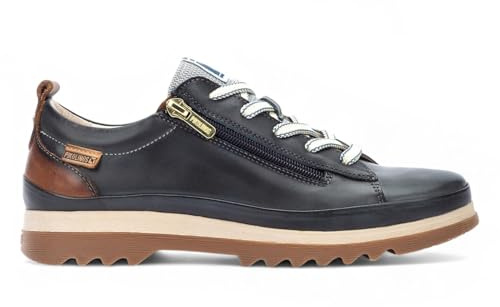 Infinity Women’s Leather Lace Up Trainers Sneakers - Vigo