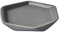 EVIDECO Collection Diamond Porte-Savon de Bain en grès Gris 12,2 x 10,2 x 0,4 cm