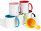 Kaffeetassen Set zum Bemalen oder bedrucken - Sublimationstassen aus hochwertiger Keramik - ideal für den Kindergeburtstag oder Sublimationsdruck - Set B (6 Tassen)