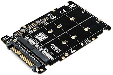 LeHang M.2 NVME SSD(Key M) Key B SSD to U.2 SFF-8639 Adapter