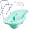 Baignoire bébé avec réducteur intégré Vert + Pied + Tuyau
