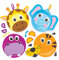 Baker Ross AW488 Jungle Animal Plate Kits, Creative Arts and Crafts Kits for Kids, Assorted, Pack of 4
