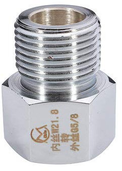 TuToy Chrom Co2 Zylinder Gelenke Regler Adapter Stecker Aquarium W21.8 bis G5 / 8 M22X1.5 bis 22X1.5-4#