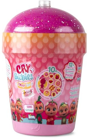 CRY BABIES MAGIC TEARS Tutti Frutti Smoothie-Haus | Mini-Sammelpuppe mit Duft und echten Kullertränen, mit Accesoires | Geschenk und Puppe für Mädchen & Jungen ab 3 Jahre