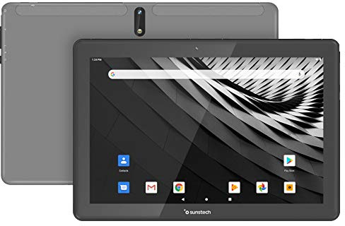 TAB1090 HD IPS 16:10 10.1 1280 x 800 4 núcleos 1.3 Ghz Pantalla Táctil Bisel 7,8 ultraslim SO: Android 9.1 Cámara Dual HD 5000 mAh 2GB DDR + 64 GB Bluetooth 5.0 GPS Radio FM Dual SIM WiFi 3. Plata.