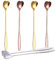 Cucchiai Di Forma Di Cuore,Saijer Cucchiai Di Acciaio Lunghi Dessert Cucchiaio Per Latte Ice Cucchiaini Da Tè Lungo Sorso Di Caffè Mescolare Cucchiaio Oro Rosa Argento Oro 6 PCS Cucchiaini da caffè