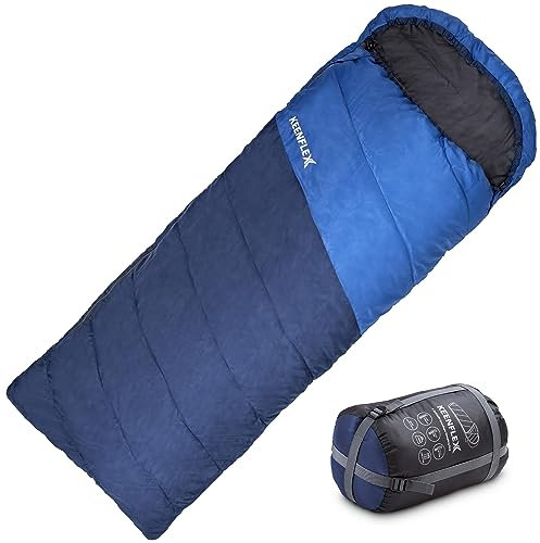 KeenFlex Schlafsack 3-4 Jahreszeiten (Blue +7.2 °C)