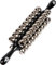 Meinl Percussion Sleigh Bells Instrument - Schlittenglocken Musikinstrument mit 36 Stahlglocken - Mit zwei Griffen - Holz / Stahl, Schwarz / Silber (SLB36)