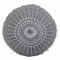 Casa Moro Indisches Yogakissen Mandala Saira Schwarz Weiß mit Füllung Ø 55cm x Höhe 12cm rund aus Baumwolle | Orientalisches Sitzkissen Zierkissen | MA4506