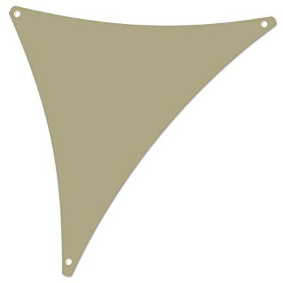 ALOHA Sonnensegel mit UV Schutz wasserabweisend Windschutz wetterschutz Garten und Terrasse (Beige, Dreieck 1.5x1.5x2m)