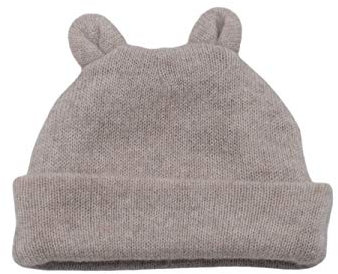 Dalle Piane Cashmere - Neugeborenen Mütze 100% Kaschmir - Farbe: Beige
