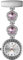 Avaner Pflegeruhr Krankenschwesteruhr Blumen Design FOB Analog Quarzwerk pulsuhr Ansteckuhr Unisex Silver schwesternuhren mit Pin/Clip Set ausziehbar Arzt Doktor Medical Taschenuhr