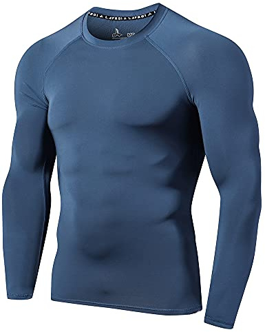 LAFROI Långärmad herr UPF 50+ Baselayer Skins Performance Fit Compression Rash Guard-CLYYB
