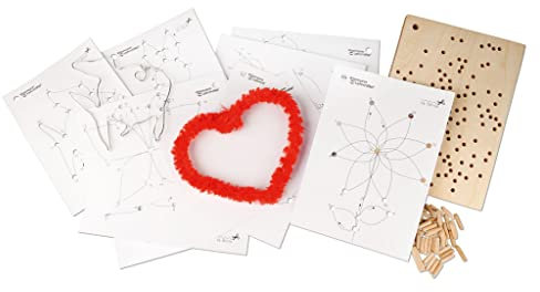 Wiemann Lehrmittel Drahtwickelplatte, Wickelplatte mit Motive zum Basteln, 21 x 15 x 2 cm, inkl. verschiedenen Motiven - Frühjahr, Sommer, Herbst, Winter - 4 Jahreszeiten