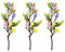 Blanketswarm Künstliche Ostereierspieße, Ostereier-Baumzweige Blumenspieße, gesprenkelte Osterei-Zweige für Oster-Blumenarrangement, Tafelaufsatz, Kranz-Dekoration, 3 Stück