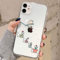 Tybiky Hülle für iPhone 13 Mini Hüllen Case Kreatives Katze Muster Luftkissen Schutzhülle Dünn Silikon Airbag Handyhülle Bumper Chic Bling Kratzfest Cover für Apple iPhone 13 Mini, Gieße Die Blumen